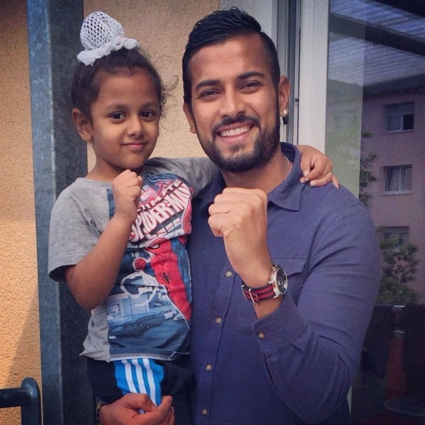 Garry Sandhu With Kid