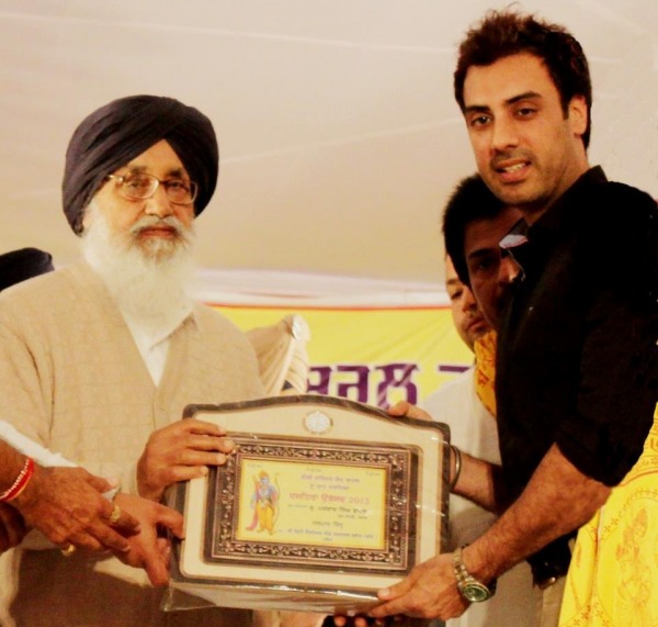 Gavie Chahal With Parkash Singh Badal