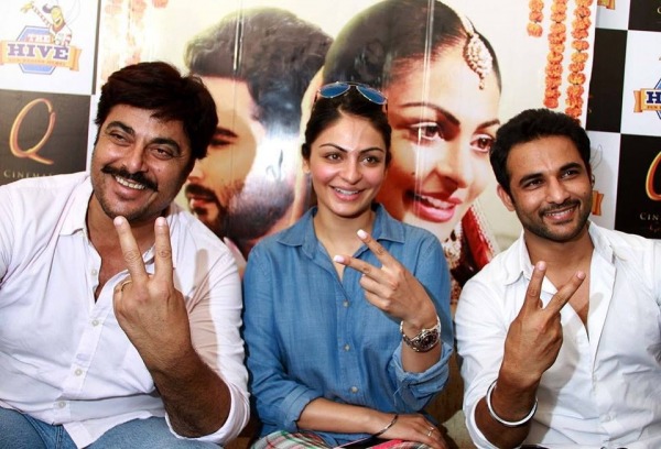 Guggu Gill With Neeru Bajwa And Harish Verma