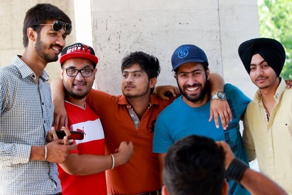 Gurnam Bhullar In Orange T-Shirt