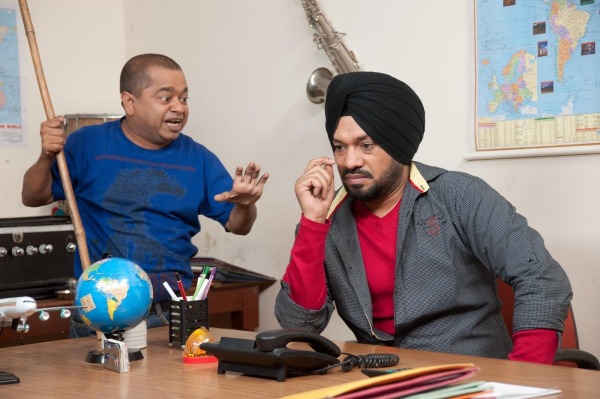 Gurpreet Ghuggi During Shooting