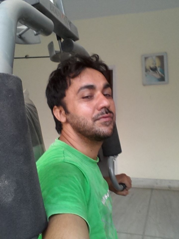 Gurvinder Brar In Green T-Shirt