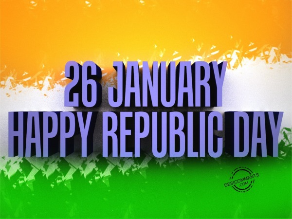 26 January - Happy Republic Day