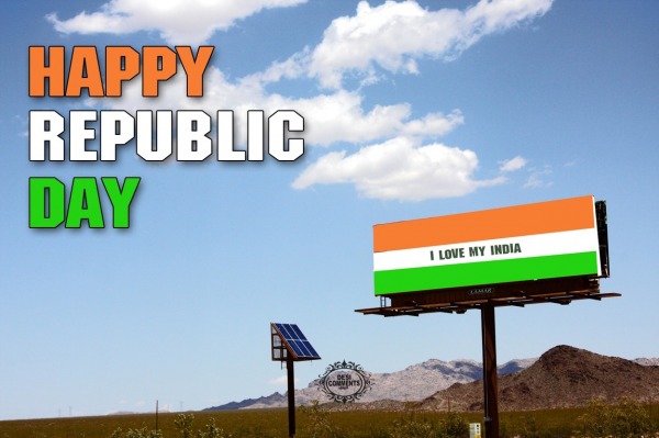 Happy Republic Day - I Love My India