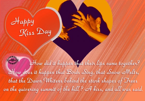 Happy Kiss Day – A kiss, and all was said