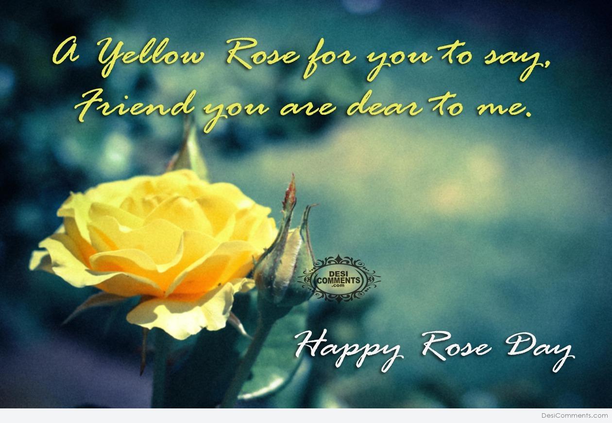 Happy Rose Day – A yellow rose for you - DesiComments.com
