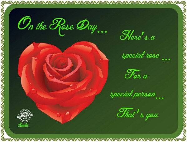 On the Rose Day...