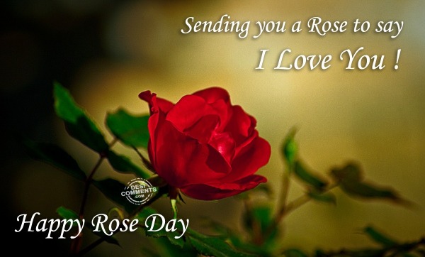 Sending you a rose to say I love you