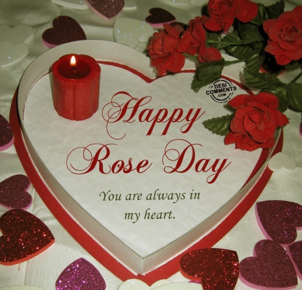 Happy rose day – You are always in my heart