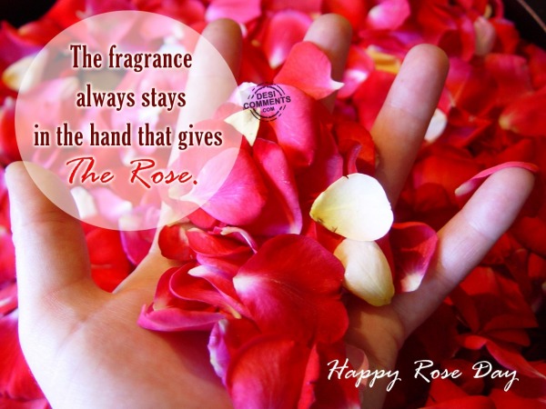 Happy Rose Day - The fragrance always stays...