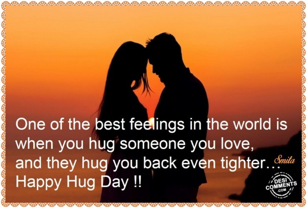 Happy Hug Day – One of the best feelings…