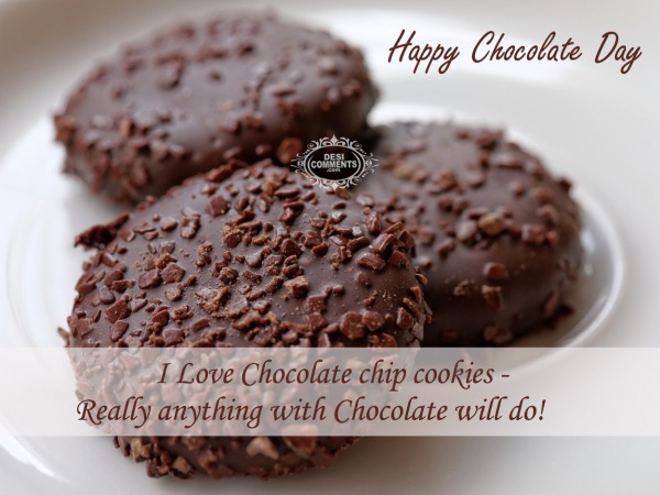 Happy Chocolate Day – I love chocolate chip cookies…