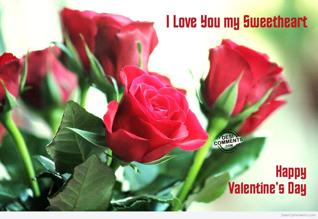 I love you my sweetheart – Happy Valentine's Day - DesiComments.com