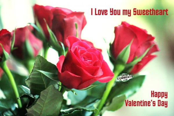 I love you my sweetheart – Happy Valentine’s Day