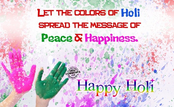 Let the colors of holi