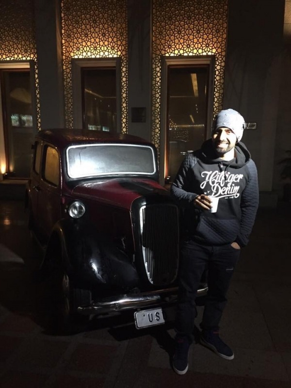 Harf Cheema Posing With Car