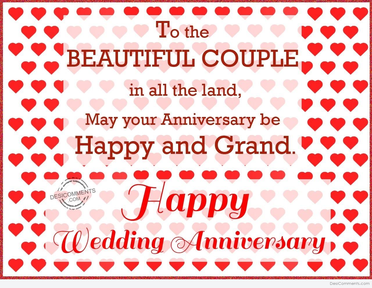 Happy Wedding  Anniversary  to the beautiful couple 