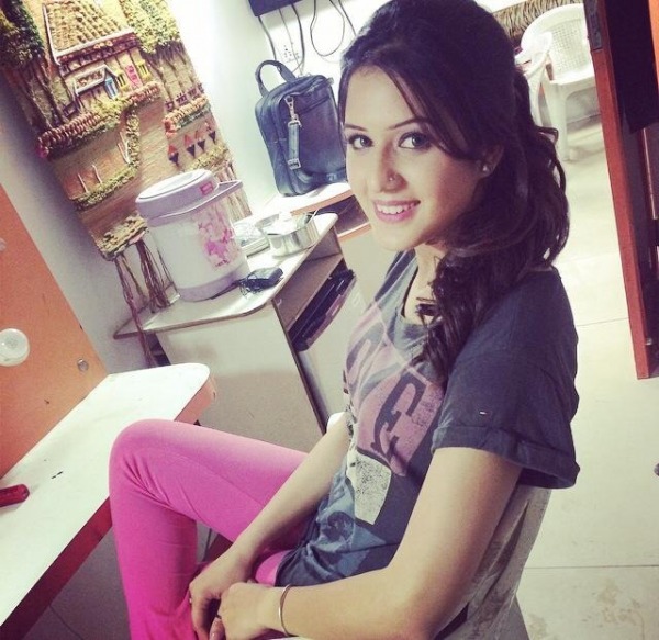 Isha Rikhi Wearing Pink Pajama