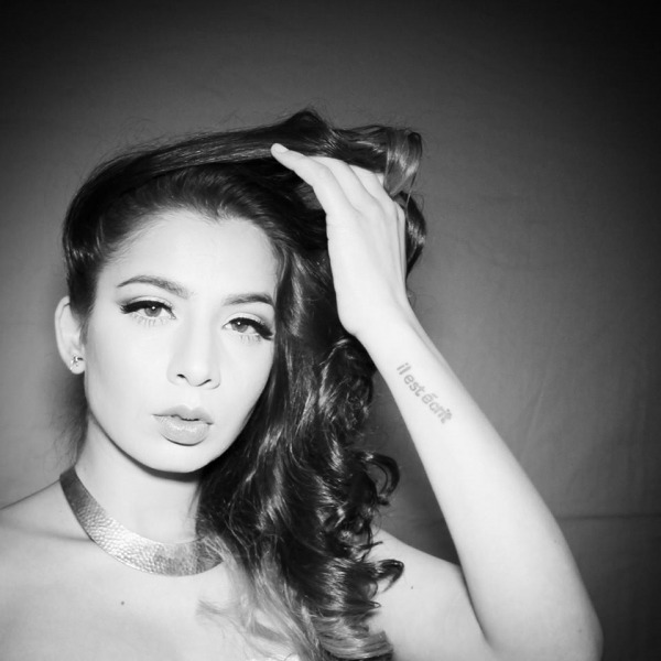 Black And White Image Of Jasmine Sandlas