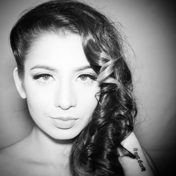 Jasmine Sandlas Black And White Image