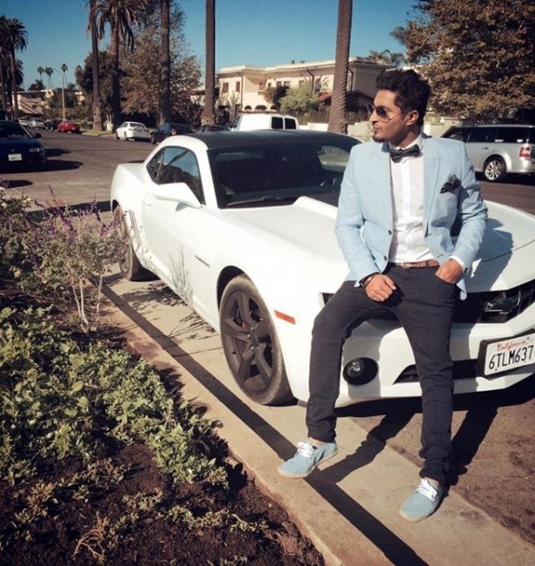 Jassi Gill Sitting On Car