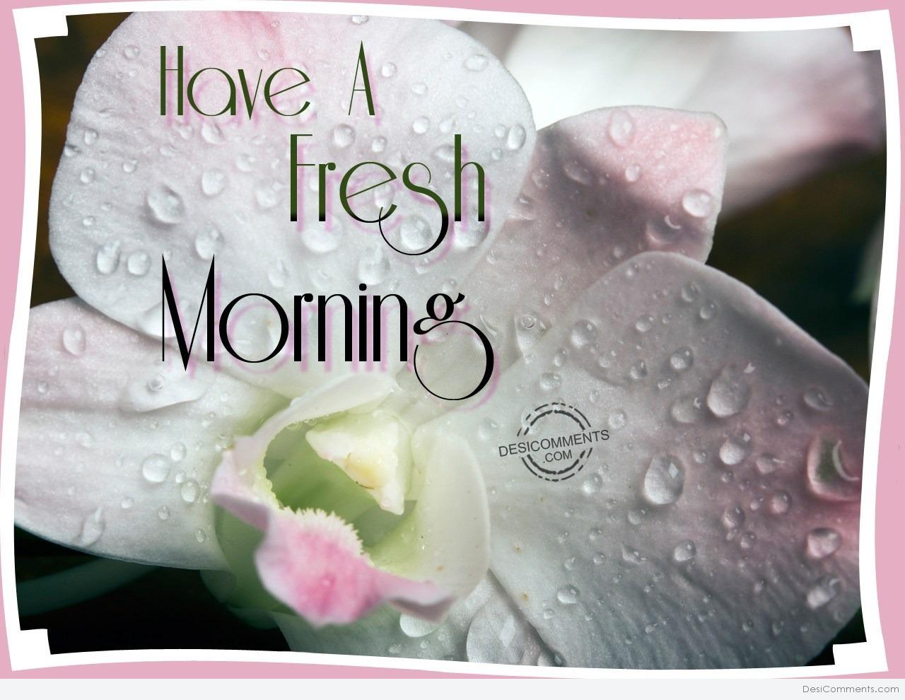 Have a fresh morning - DesiComments.com