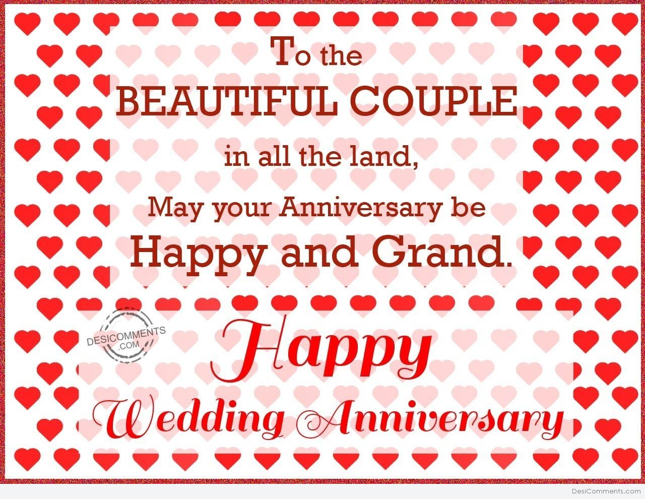 Happy Wedding Anniversary To The Beautiful Couple Desicomments Com