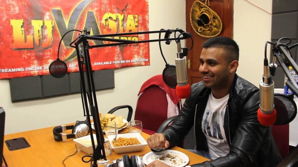 Jaz Dhami Wearing Black jacket