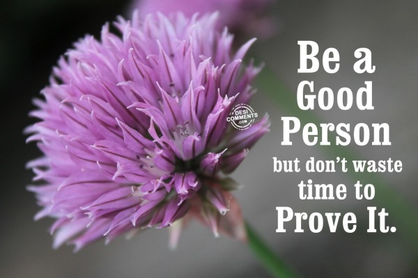Be a Good Person