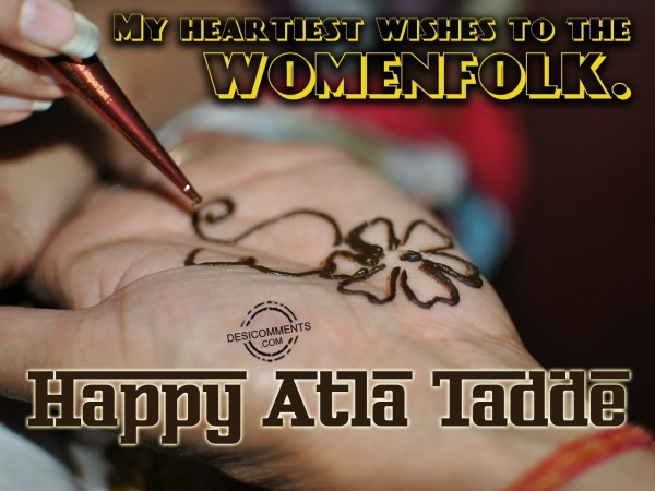 My heartiest wishes to the womenfolk