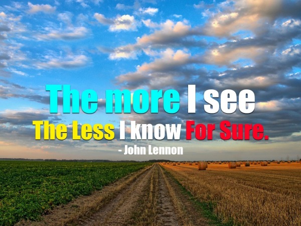 The  More I See The Less I Know