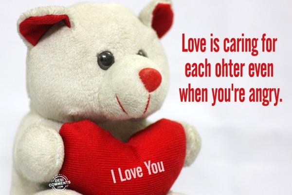 Love is caring for