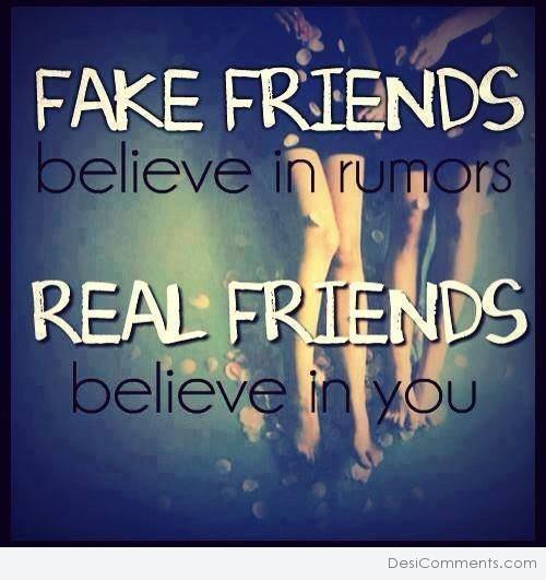 Difference Between Fake And Real Friends DesiComments