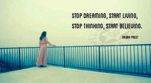 Stop dreaming