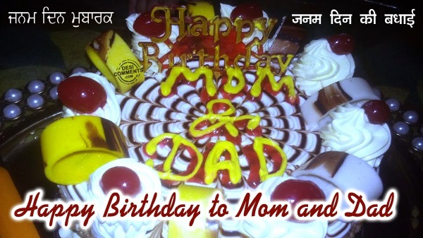 Birthday to mom and dad