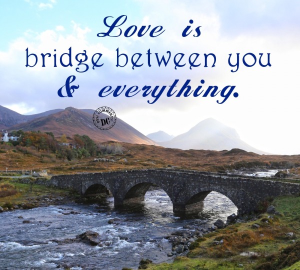 Love is bridge between