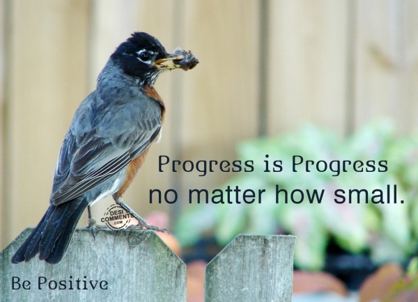 Progress is progress