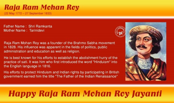 Raja Ram Mohan Roy Detail