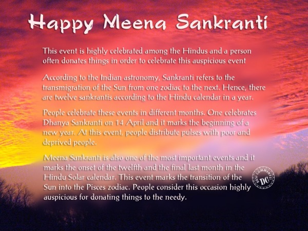 Happy Meena Sankranti