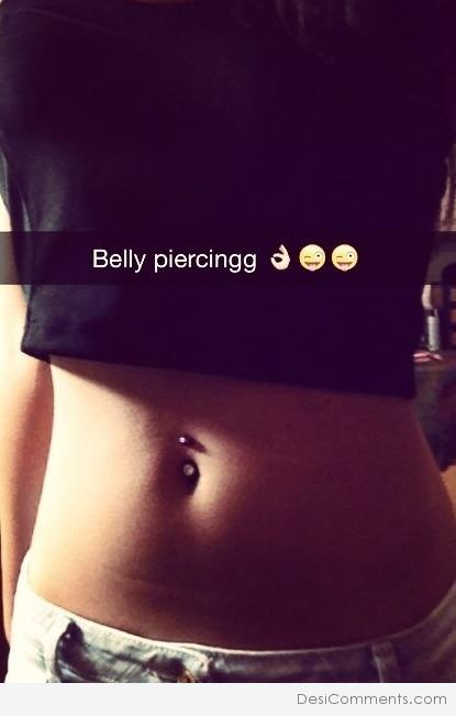 Belly piercing