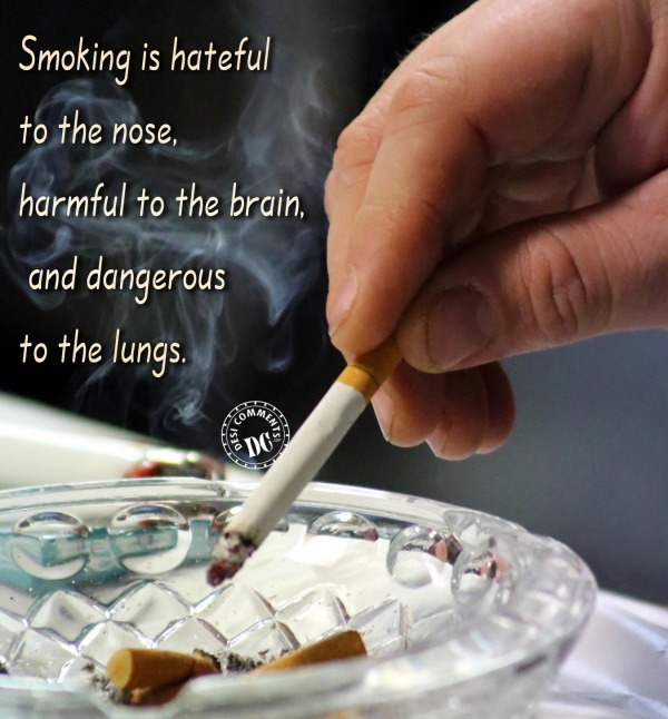Smoking is hateful
