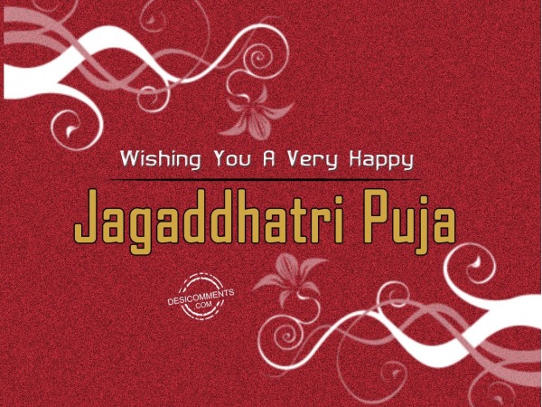 Wishing you happy Jagaddhatri Puja