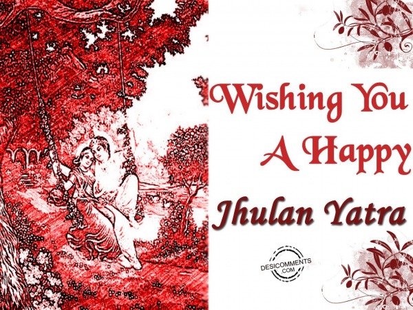 Best Wishes on Jhulan Yatra