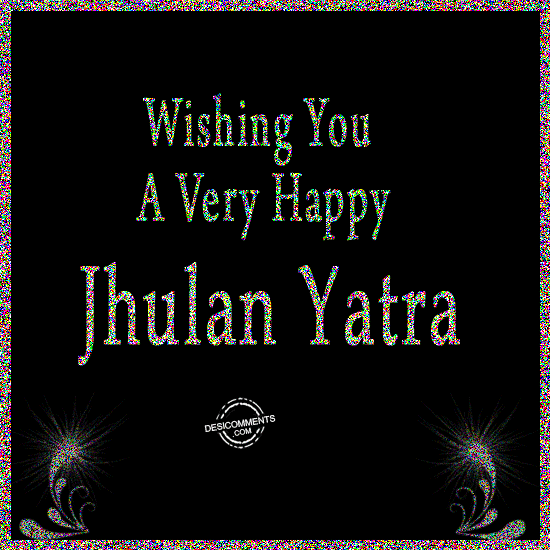 Wishing you a very happy  Jhulan Yatra