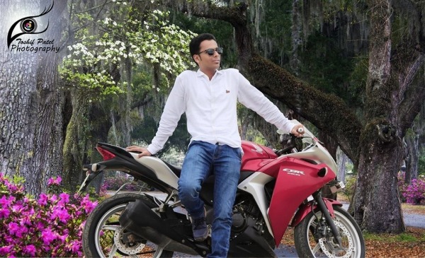 Shehzad Patel With Bike