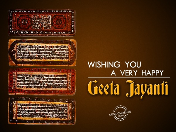 Wishing You Happy Geeta Jayanti