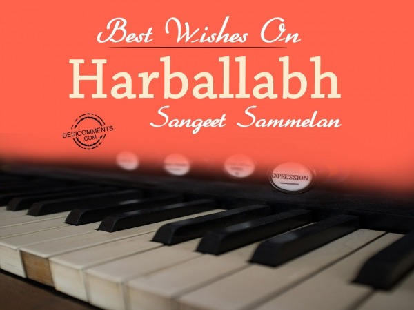Best wishes on harballabh sangeet sammelan