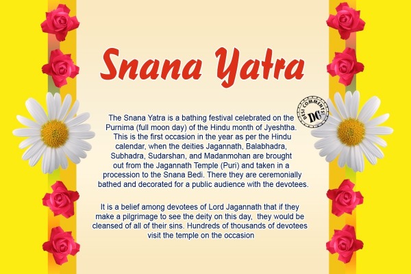 Snana Yatra Detail