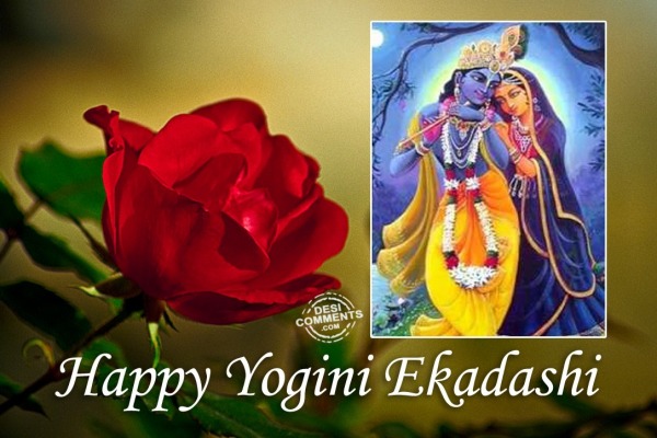 Yogini Ekadashi with flower