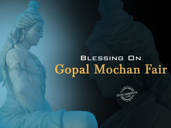 Blessing on Gopal Mochan Fair
